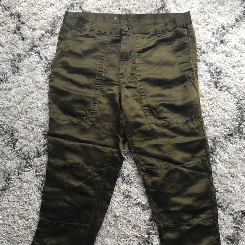 Madewell satin utility pants size 4